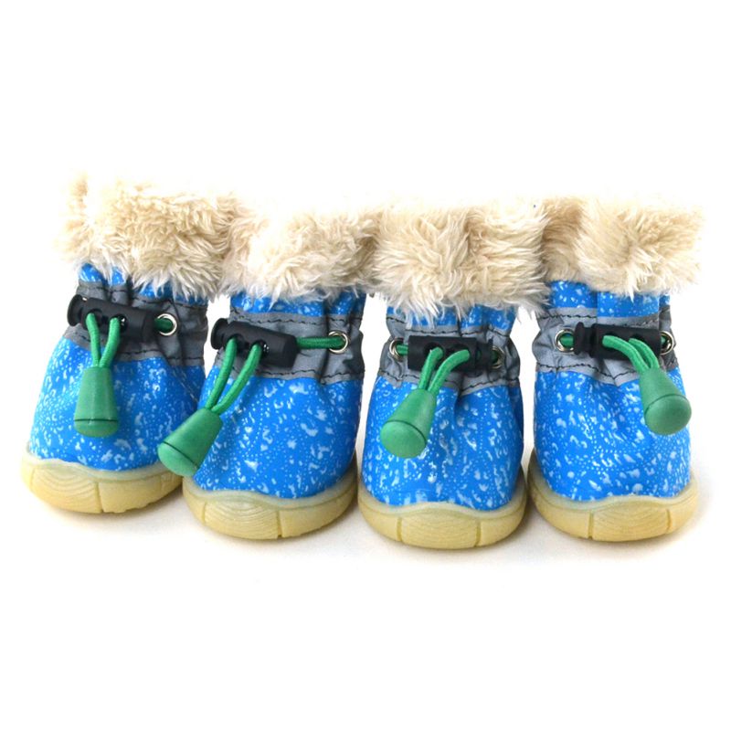 Small Dog Boots AntiSlip Pet Puppy Cat Shoes Protective Snow Booties